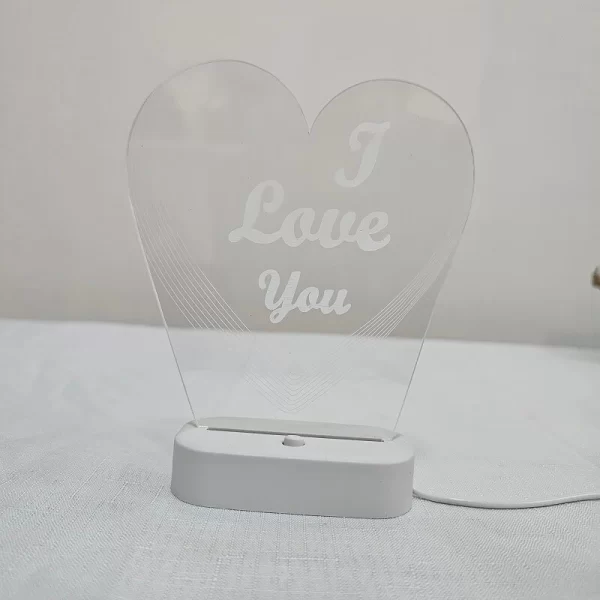 i love you lamp